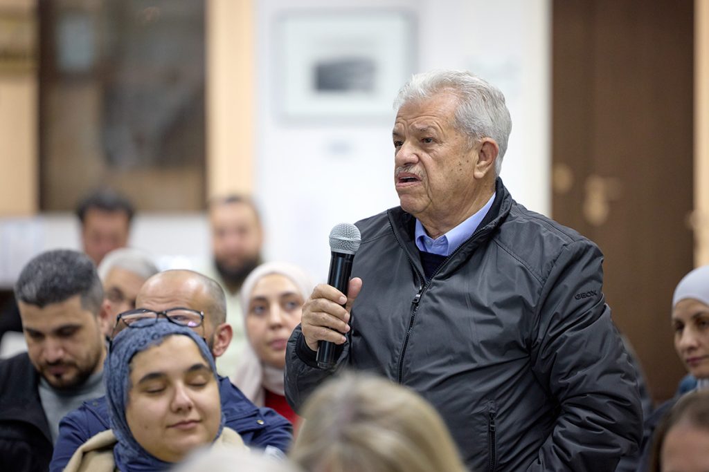 Inaugural Prof. Thomas W. Davis Annual Lecture by Prof. Dr. Anas Haj Zeidan (director general, DGAM, Syria). Prof. Zeidan Kafafi and other attendees. 14 December 2025, at ACOR.