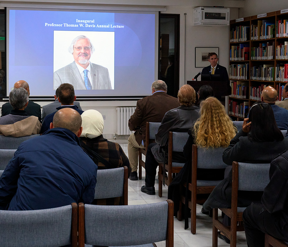 Inaugural Prof. Thomas W. Davis Annual Lecture by Prof. Dr. Anas Haj Zeidan (director general, DGAM, Syria) Pearce Paul Creasman. 14 December 2025, at ACOR.